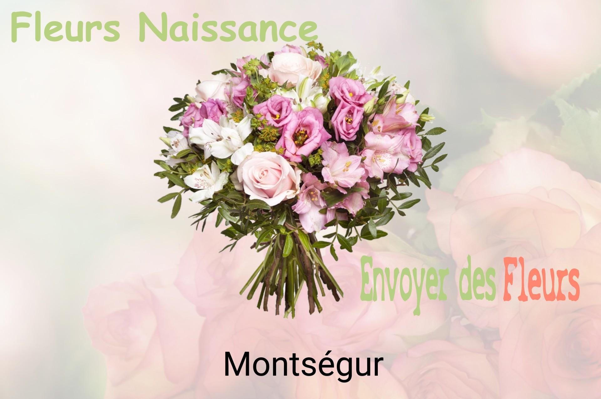 Bouquet de fleurs de naissance livré à Montségur