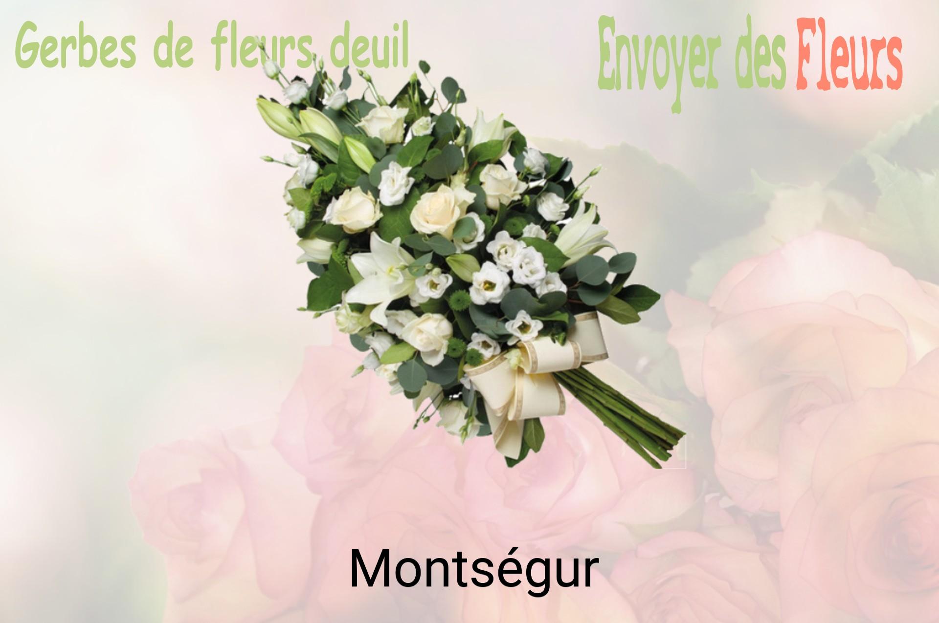 Gerbe de fleurs de deuil livrée à Montségur